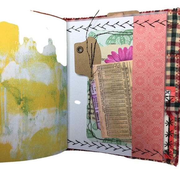 Collage Cover Custom Junk Journal  u Removable Ephemera Mini Junk Journal Handma - Picture 5 of 10